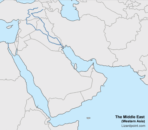 Test Your Geography Knowledge Middle East Bodies Of Water Quiz 