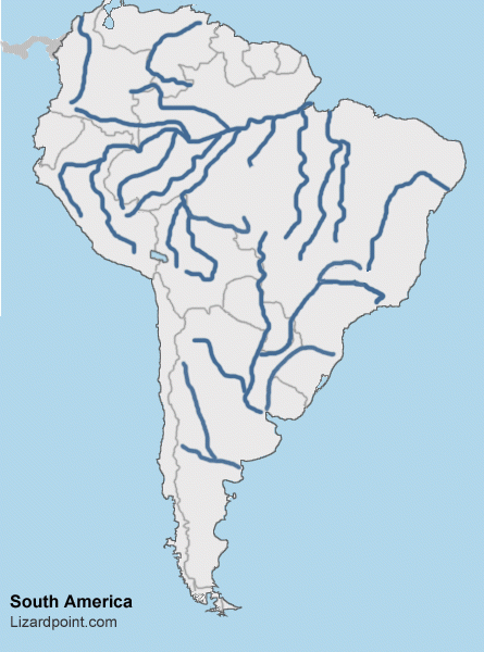 Test Your Geography Knowledge South America Rivers And Lakes Level 