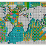 The LEGO Art World Map Has 11 695 Pieces