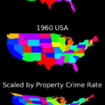 U S States Scaled By Crime Rate 1960 2014 Vivid Maps Crime