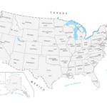 United States Map With Capitals GIS Geography