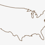 United States Outline Png Usa Map Outline Svg 600x383 PNG Download