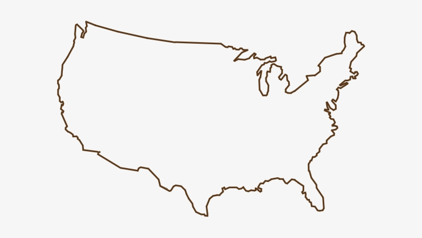 United States Outline Png Usa Map Outline Svg 600x383 PNG Download 