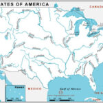 Us Maps Of Water Ways Major U S Rivers Geography Map Lake Map