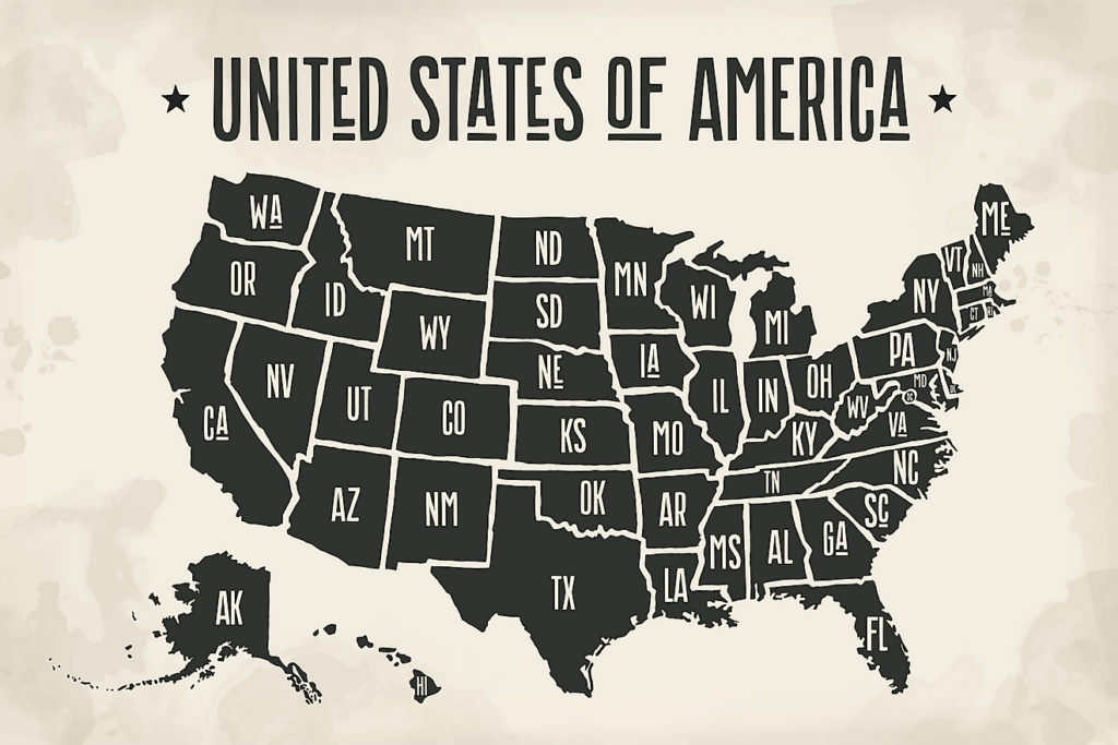 US States Ranked By Statehood Date WorldAtlas