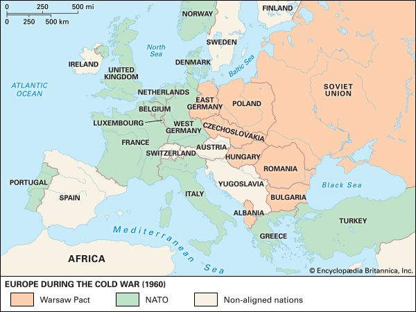 Warsaw Pact Map Purpose Significance Britannica