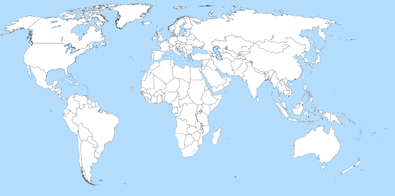 World Map blank Vector Format Weltkarte Karten Und 