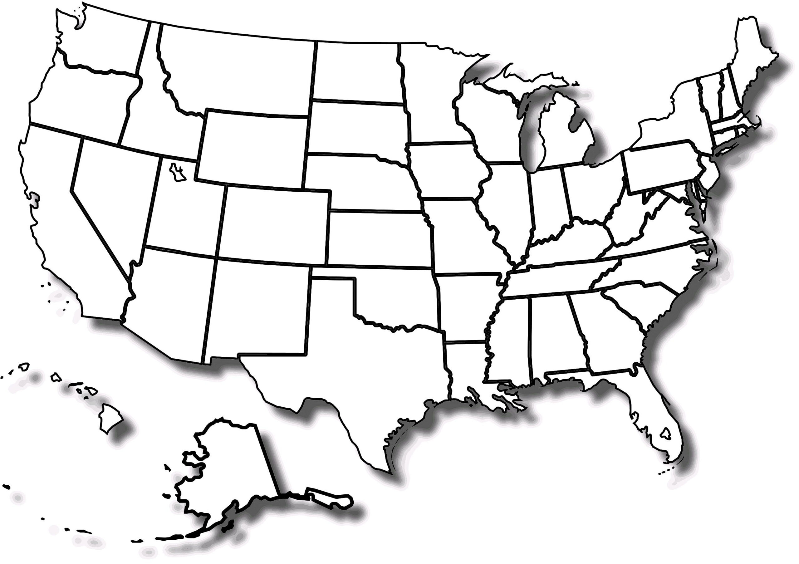 Us States Map Blank Pdf 2024 Us Map Printable Blank 1392