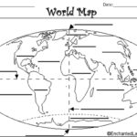 7 Continents And Oceans Blank Map