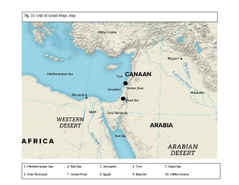 Ancient Israel Map By Middle School World History TpT