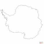 Antarctica South Pole Blank Printable Map Outline World Regional