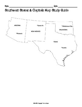 Black And White Us Map With States And Capitals