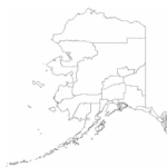 Blank Alaska Borough Map Free Download