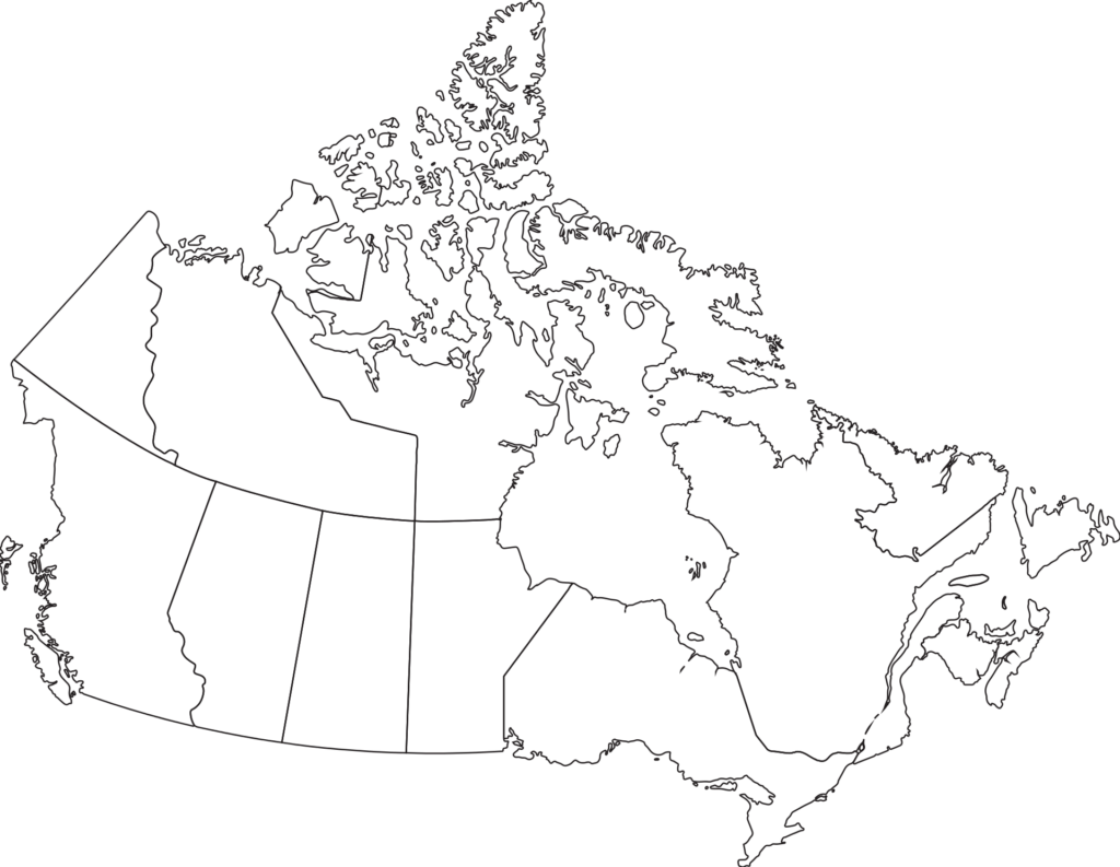 Blank Canada Map