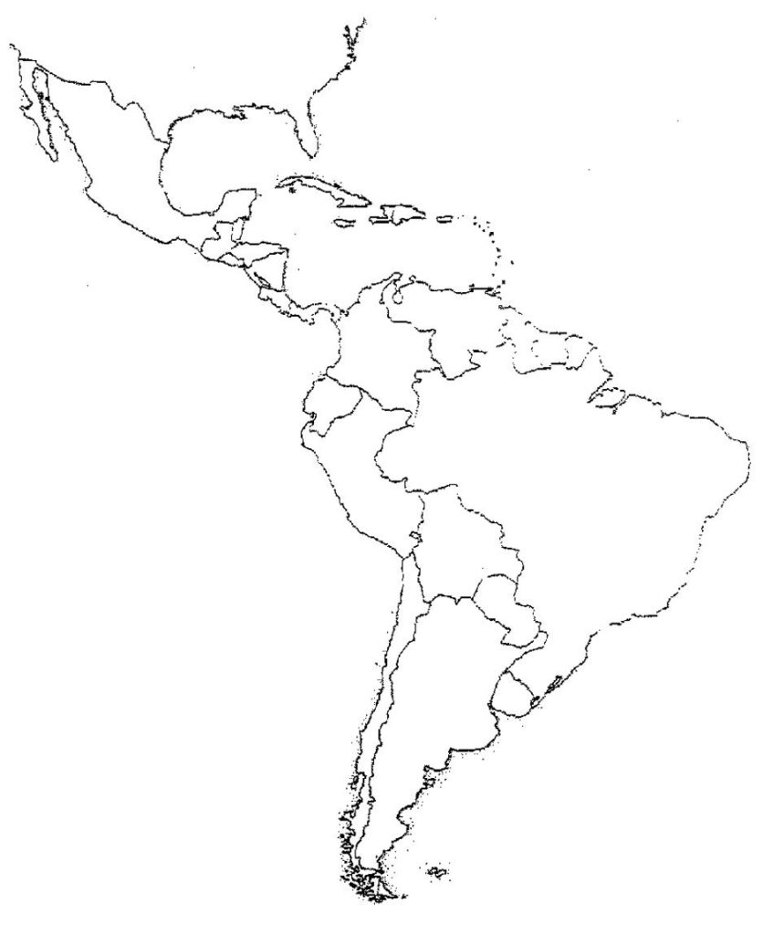 Blank Latin America Map Quiz Latin America Map Map Quiz Us Map 