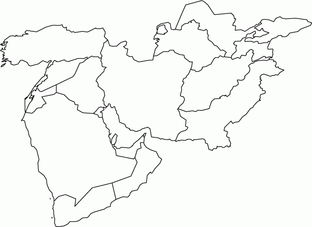 Blank Map Arabian Peninsula Www imgarcade Online Image Arcade 