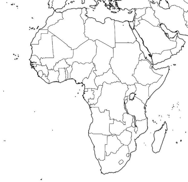 Blank Map Of Africa Of The Continent Filling In As Many Names Of 