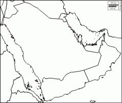 Blank Map Of Arabian Peninsula Great Lakes Map