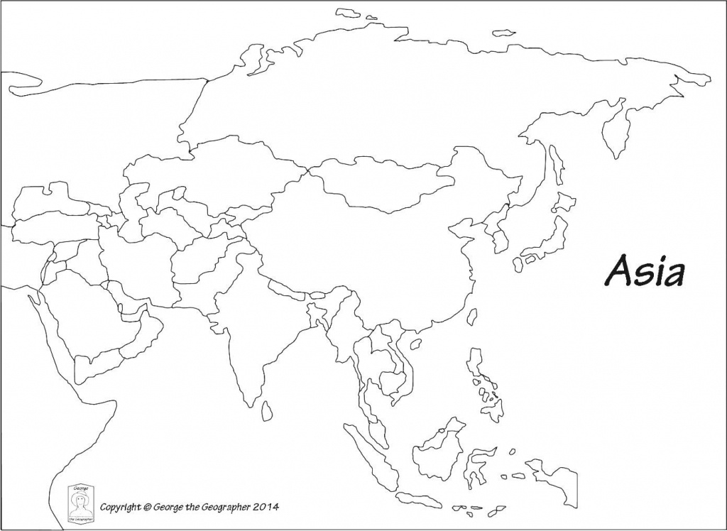 Blank Map Of Asia Printable Printable Maps