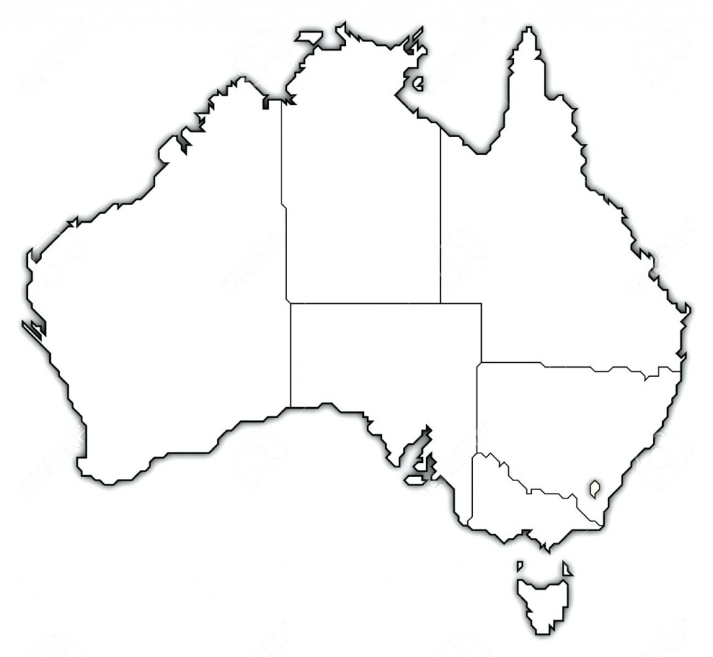 Blank Map Of Australia Printable Printable Maps