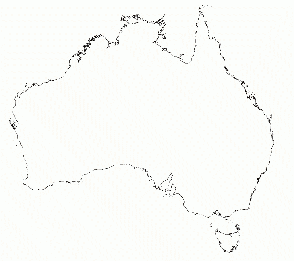 Blank Map Of Australia Printable Printable Maps