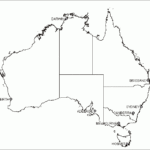 Blank Map Of Australia With States And Capital Cities Maps Of The World