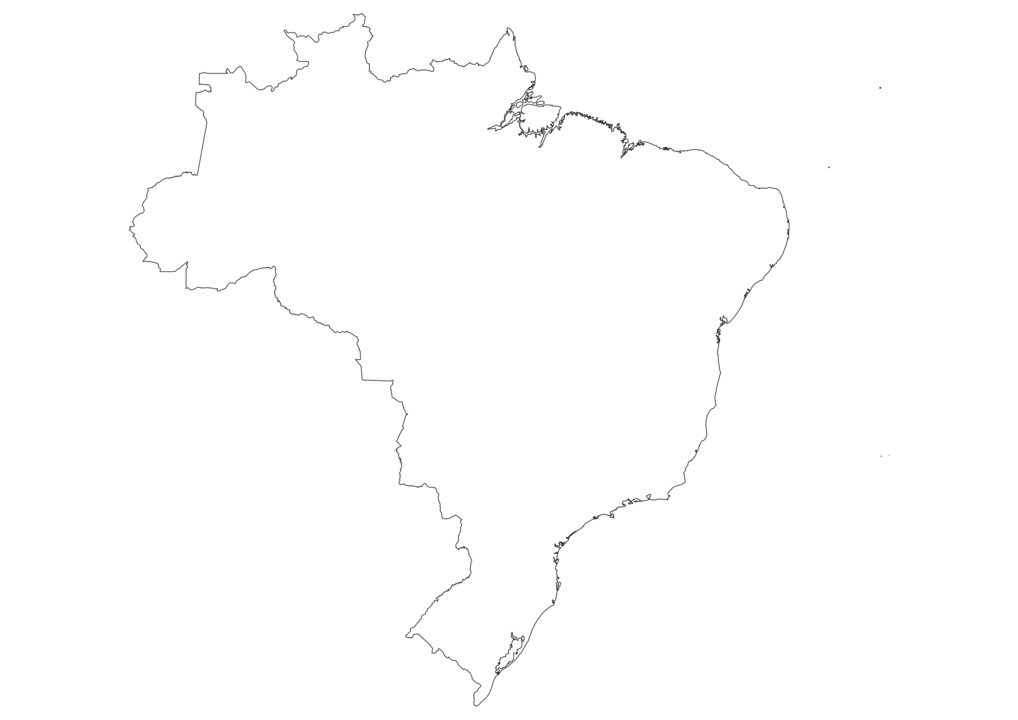 Blank Map Of Brazil Brazil Outline Map