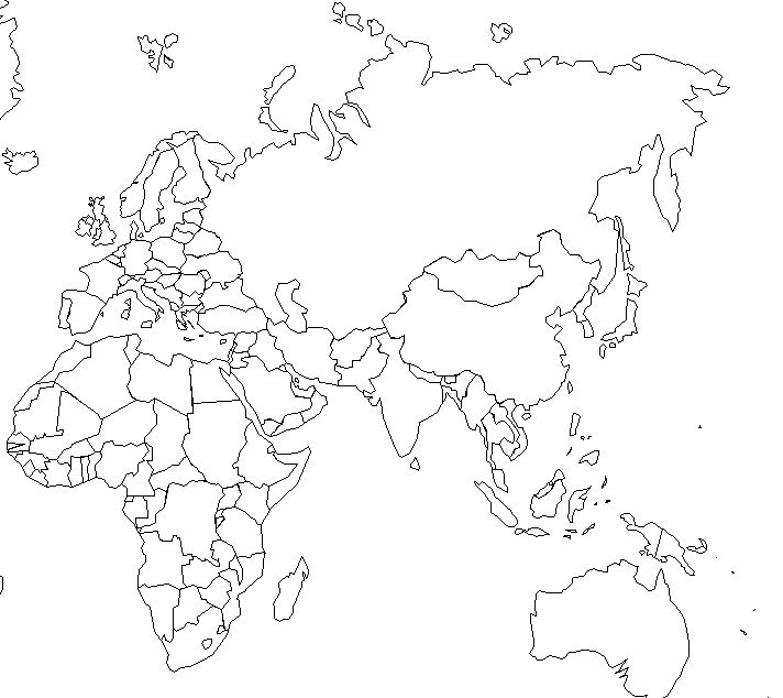 Blank Map Of Eastern Hemisphere Zip Code Map