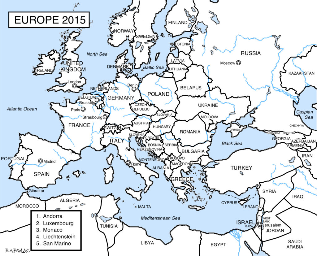 Blank Map Of Europe Pdf