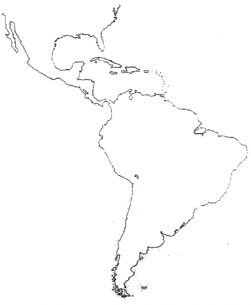 Blank Map Of Latin America Printable Free Printable Maps