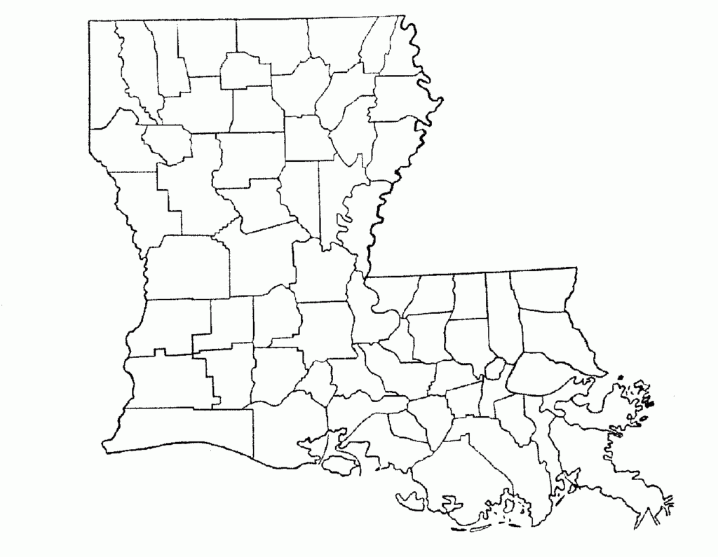 Blank Map Of Louisiana Parishes Map Feccnederland