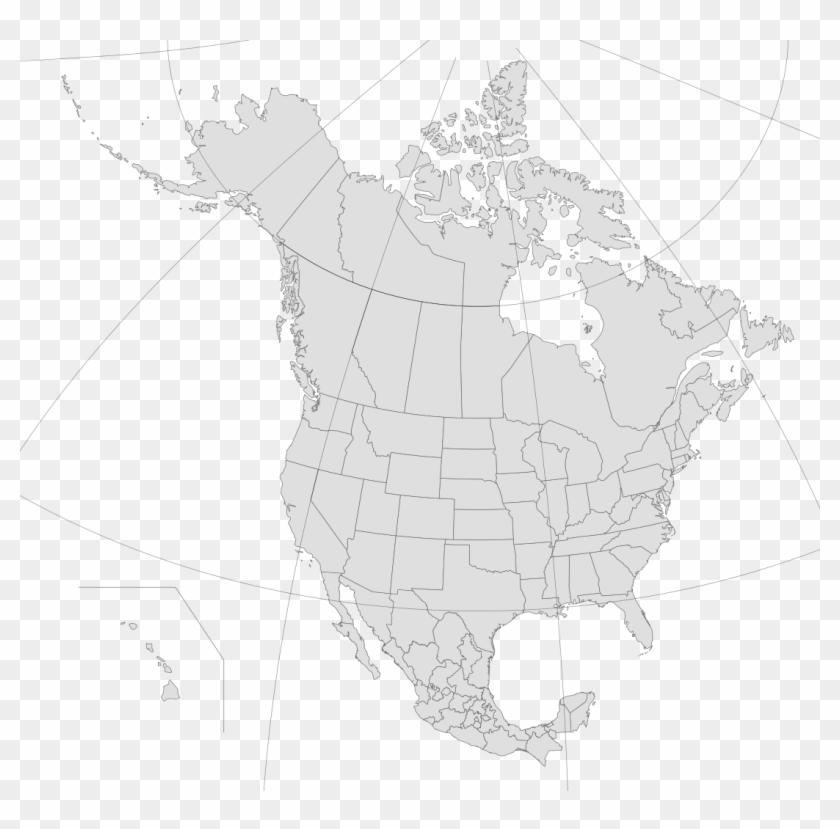 Blank Map Of North America Png North America Countries And Capitals 