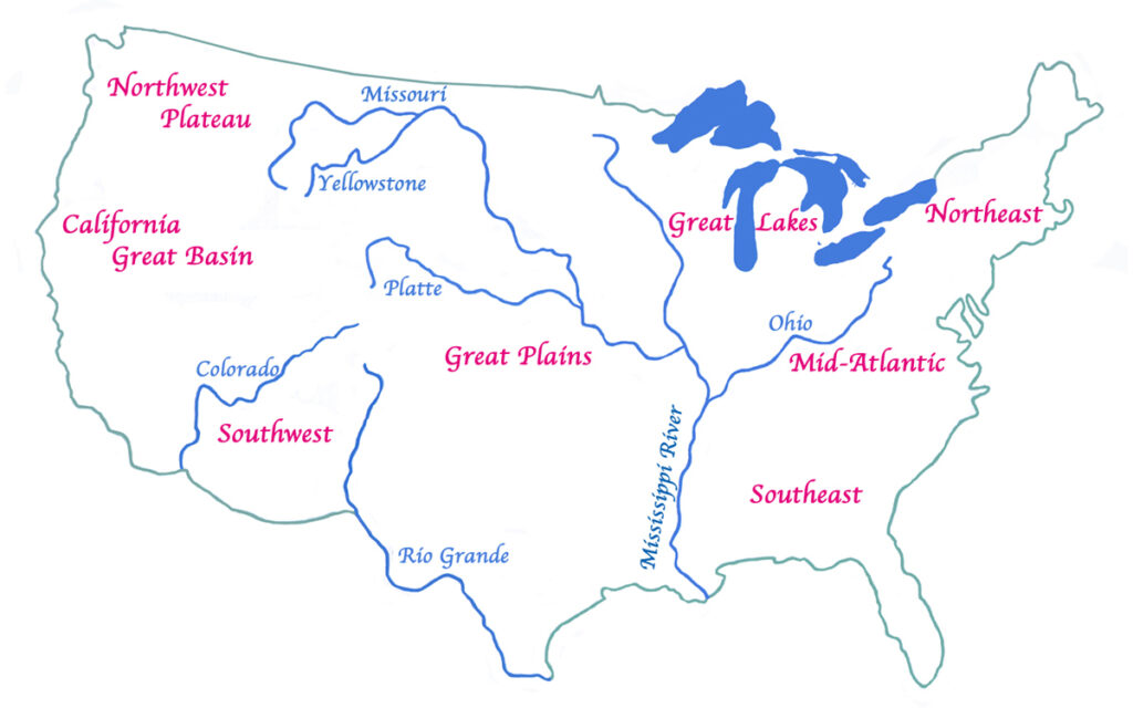 Blank Map Of North American Indian Tribes