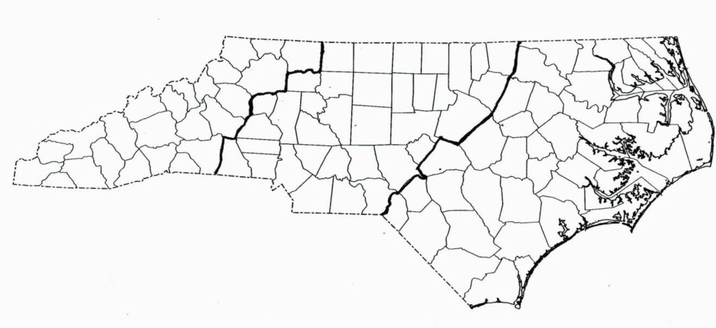 Blank Map Of North Carolina Secretmuseum