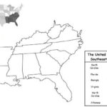 Blank Map Of Southeast United States Printable Map