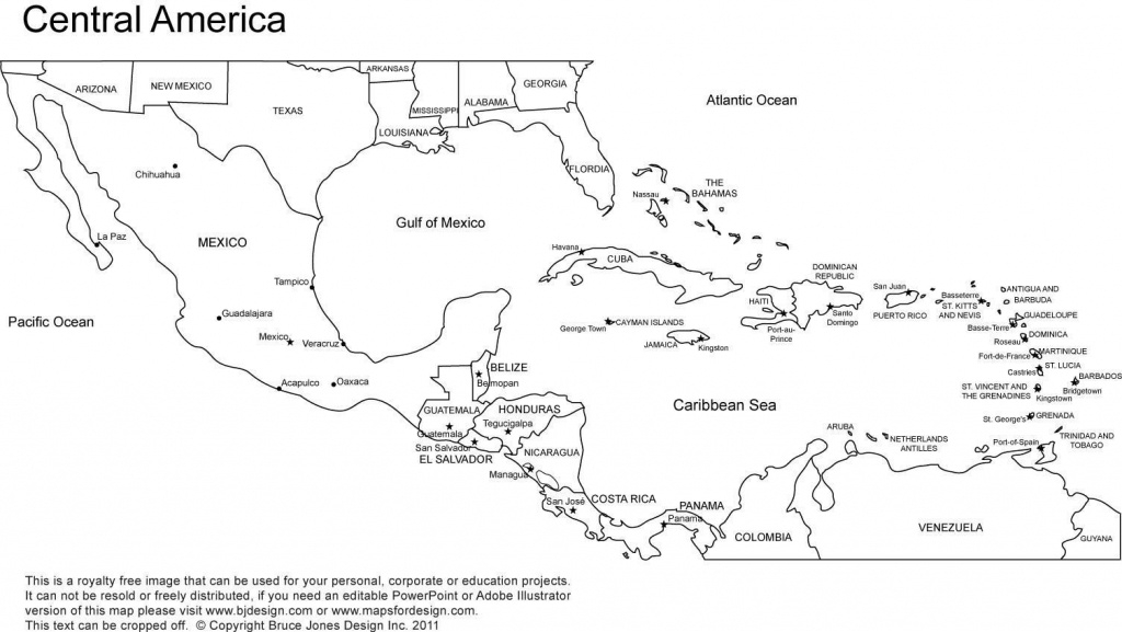 Blank Map Of The Caribbean And Travel Information Download Free 