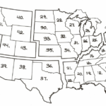 Blank Map Of The United States With Numbers Printable Map