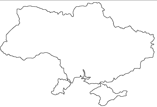 Blank Map Of Ukraine Outline Map Of Ukraine