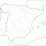 Blank Map Spain Prefecture Lines gif 1600 1300 Mapa De Espa a