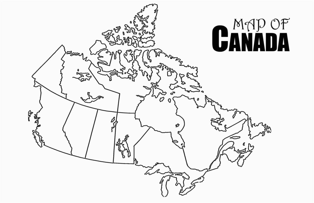 Blank Maps Of Canada For Labelling