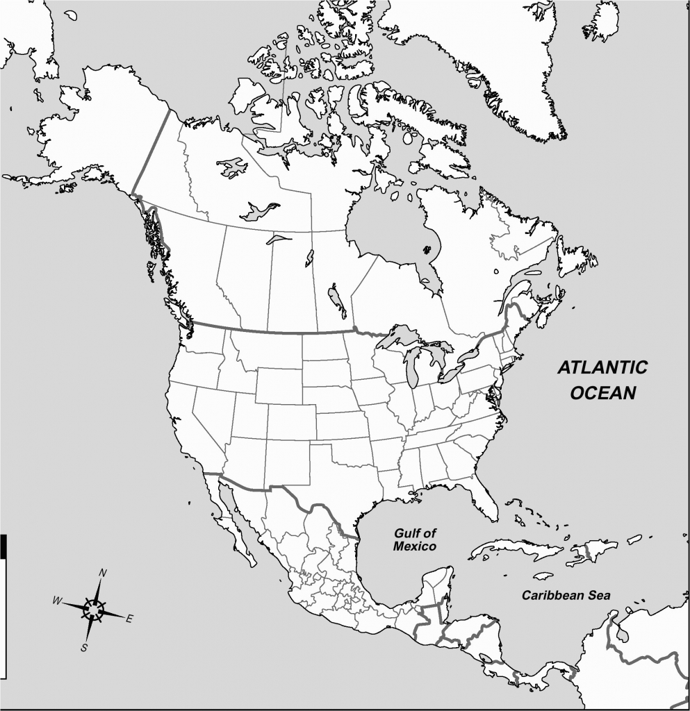 Blank Outline Map Of North America And Travel Information Download In 