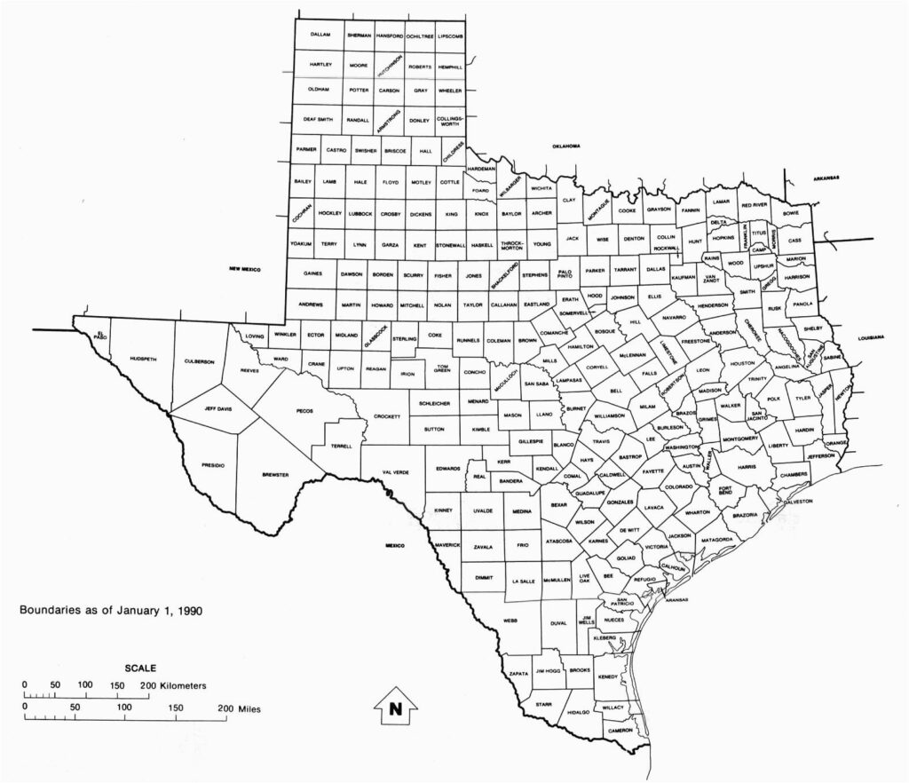 Blank Outline Map Of Texas Secretmuseum