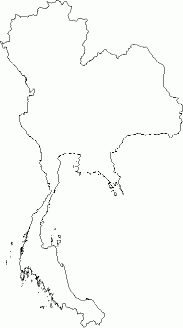 Blank Outline Map Of Thailand