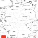 Blank Simple Map Of Germany