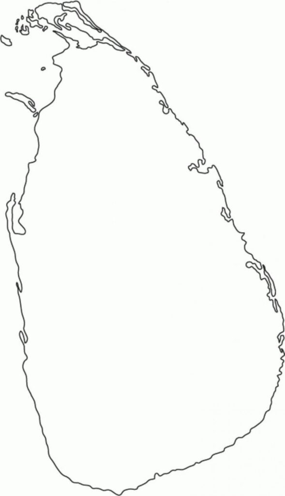 Blank Sri Lanka River Map Best Map Collection