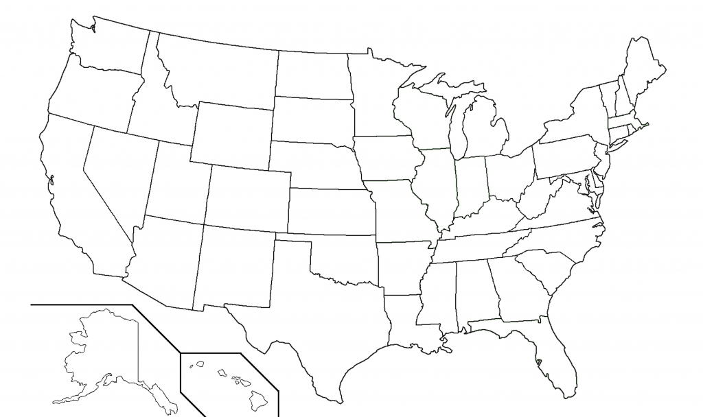 Blank Usa Map Fill In Printable US Maps