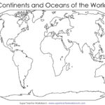 Blank World Map Fill In Label The Seven Continents World Map With Empty