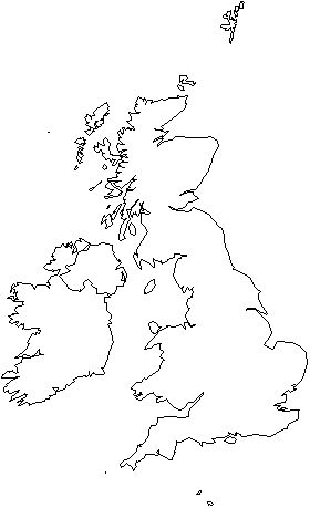 British Isles Country Maps Plot Map Map