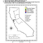 California Map Worksheet With Latitude And Longitude Map Worksheets