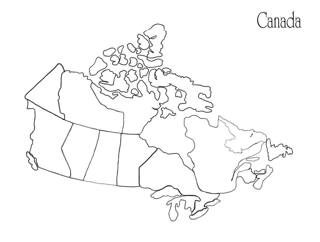 Canada Map Coloring Pages World Map Coloring Page Flag Coloring 